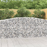 vidaXL Schanskorf gewelfd 200x30x40/60 cm gegalvaniseerd ijzer