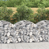 vidaXL Schanskorf gewelfd 100x30x40/60 cm gegalvaniseerd ijzer