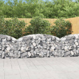 vidaXL Schanskorf gewelfd 100x30x40/60 cm gegalvaniseerd ijzer