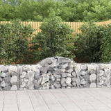 vidaXL Gabion Curved 200x30x40/60 cm Galvanized Iron