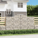 vidaXL Gabion Curved 200x30x40/60 cm Galvanized Iron