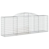 vidaXL Gabion Curved 200x30x40/60 cm Galvanized Iron