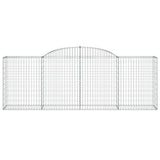 vidaXL Gabion Curved 200x30x40/60 cm Galvanized Iron