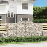 vidaXL Gabion Curved 200x30x40/60 cm Galvanized Iron