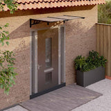 vidaXL Deurluifel 122x90 cm polycarbonaat zwart