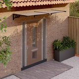 vidaXL Deurluifel 122x90 cm polycarbonaat zwart