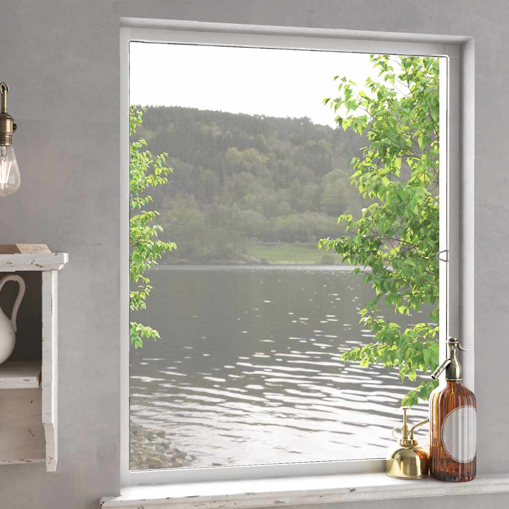 vidaXL Window Screen 80x100 cm white