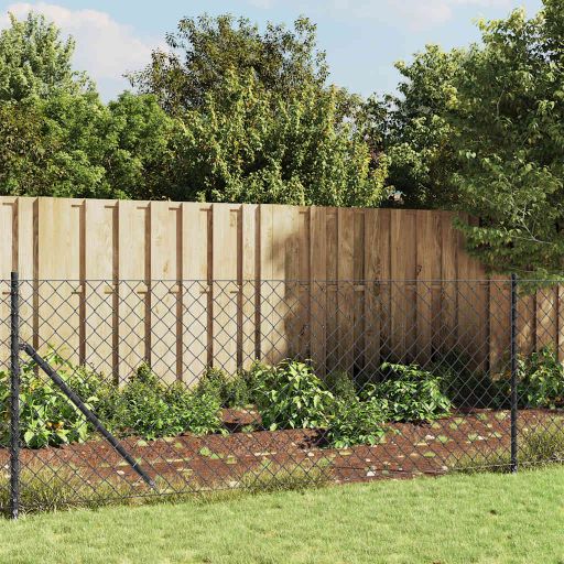 vidaXL Wire Mesh Fence 0.8x10 m Green