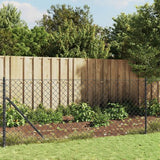 vidaXL Flanged Wire Mesh Fence 0.8x10 m Green