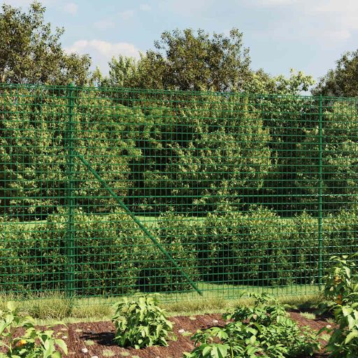 vidaXL Draadgaashek met grondankers 0,8x10 m groen