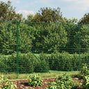 vidaXL Draadgaashek met flens 0,8x10 m groen