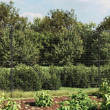 vidaXL Chain Link Fence with Flange 0.8x10 m Green