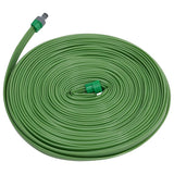 vidaXL Soaker Hose 3-Channel PVC 7.5 m Green