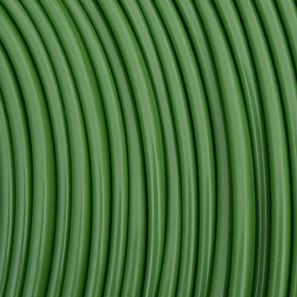 vidaXL Soaker Hose 3-Channel PVC 7.5 m Green