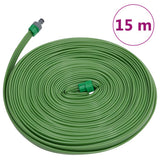 vidaXL Soaker Hose 3-Channel PVC 7.5 m Green