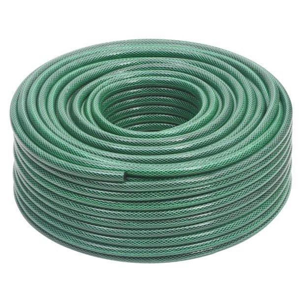 vidaXL Garden Hose with Coupling Set 0.5'' 10 m PVC Green