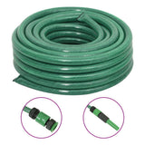 vidaXL Garden Hose with Coupling Set 0.5'' 10 m PVC Green