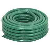 vidaXL Garden Hose with Coupling Set 0.5'' 10 m PVC Green