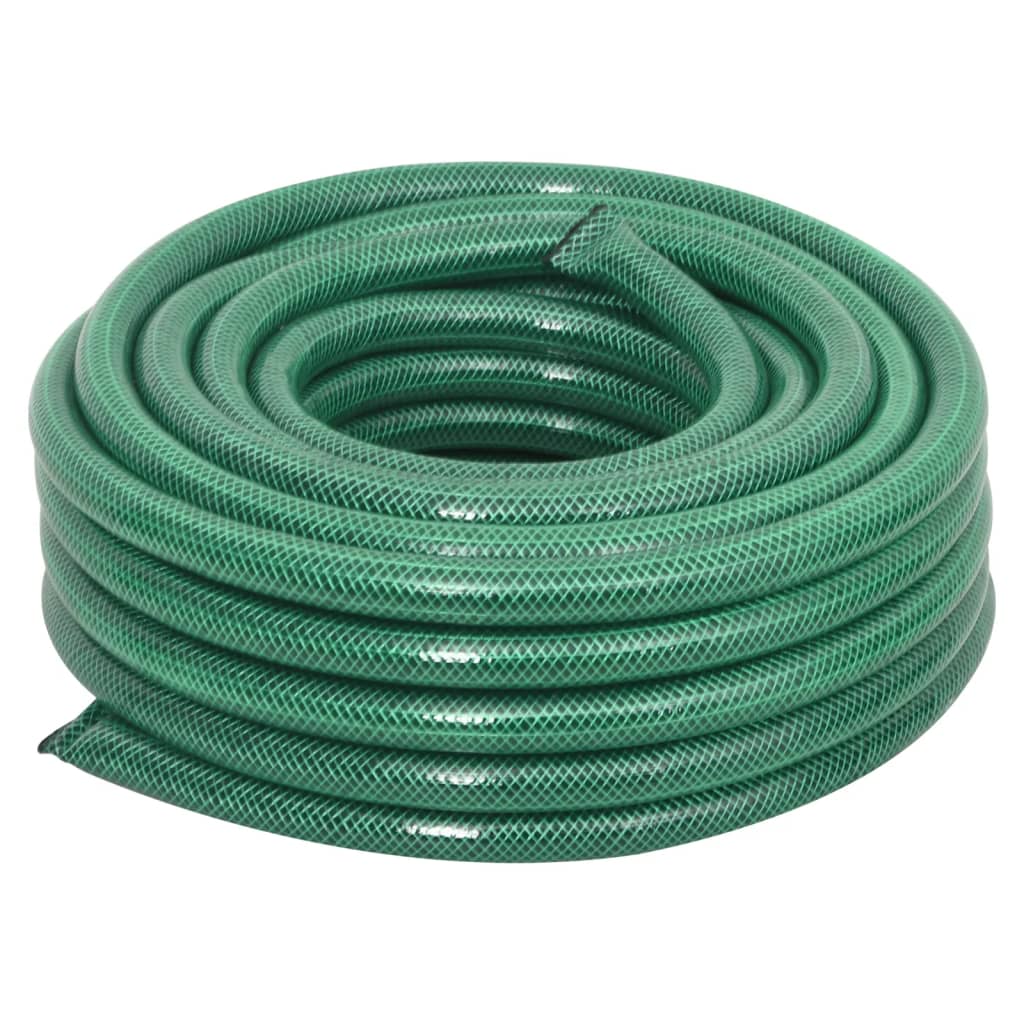 vidaXL Garden Hose with Coupling Set 0.5'' 10 m PVC Green
