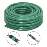 vidaXL Garden Hose with Coupling Set 0.5'' 10 m PVC Green