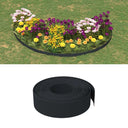 vidaXL Tuinrand 10 m 10 cm polyetheen grijs