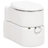 vidaXL Integrated Camping Toilet 24+17 L HDPE and Steel White