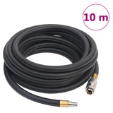 vidaXL Luchtslang hybride 0,6'' 2 m rubber en pvc zwart