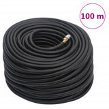 vidaXL Luchtslang hybride 0,6'' 2 m rubber en pvc zwart