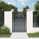 vidaXL Garden Gate Anthracite 100x75 cm Steel