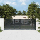 vidaXL Garden Gate Anthracite 100x75 cm Steel