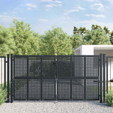 vidaXL Garden Gate Anthracite 100x75 cm Steel