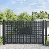 vidaXL Garden Gate Anthracite 100x75 cm Steel