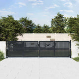 vidaXL Garden Gate Anthracite 100x75 cm Steel