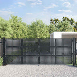 vidaXL Garden Gate Anthracite 100x75 cm Steel