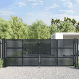 vidaXL Garden Gate Anthracite 100x75 cm Steel