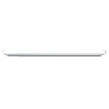 vidaXL Gordijnrails 2 st 40-60 cm aluminium wit en zilverkleurig