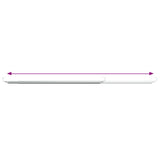 vidaXL Gordijnrails 2 st 40-60 cm aluminium wit en zilverkleurig