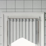 vidaXL Gordijnrails 2 st 40-60 cm aluminium wit en zilverkleurig