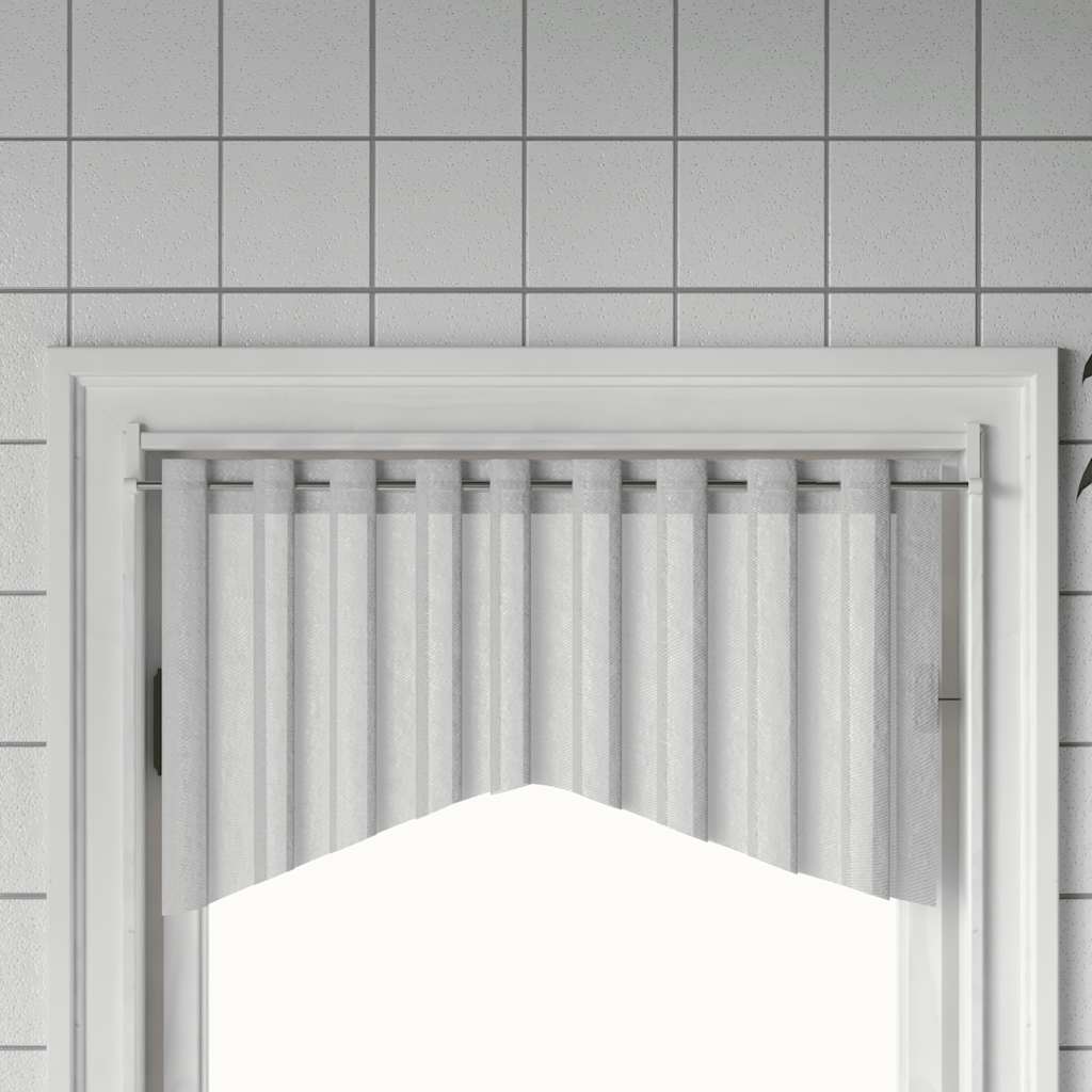 vidaXL Gordijnrails 2 st 40-60 cm aluminium wit en zilverkleurig