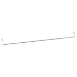 vidaXL Gordijnrails 2 st 40-60 cm aluminium wit en zilverkleurig
