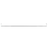 vidaXL Gordijnrails 2 st 40-60 cm aluminium wit en zilverkleurig
