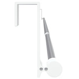 vidaXL Gordijnrails 2 st 40-60 cm aluminium wit en zilverkleurig