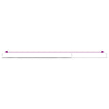 vidaXL Gordijnrails 2 st 40-60 cm aluminium wit en zilverkleurig