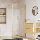 vidaXL Inloopdouchewand 80x195 cm transparant gehard glas