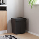 vidaXL Vuilnisbak dubbel 2x25 L wit