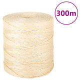 vidaXL Rope 2 mm 300 m 100% sisal