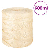 vidaXL Rope 2 mm 300 m 100% sisal