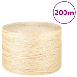 vidaXL Rope 2 mm 300 m 100% sisal