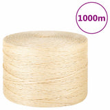 vidaXL Rope 2 mm 300 m 100% sisal