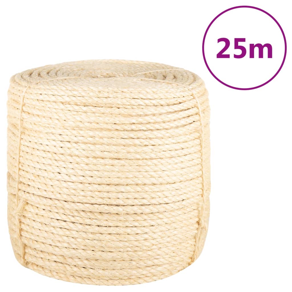 vidaXL Rope 6 mm 100 m 100% sisal